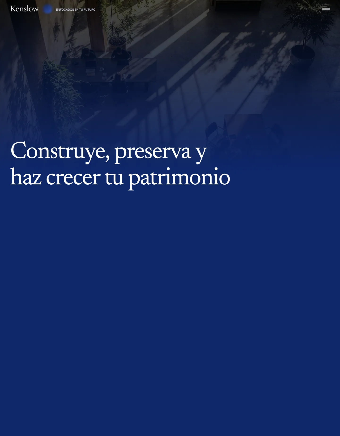 Plantilla de página web para finanzas y seguros