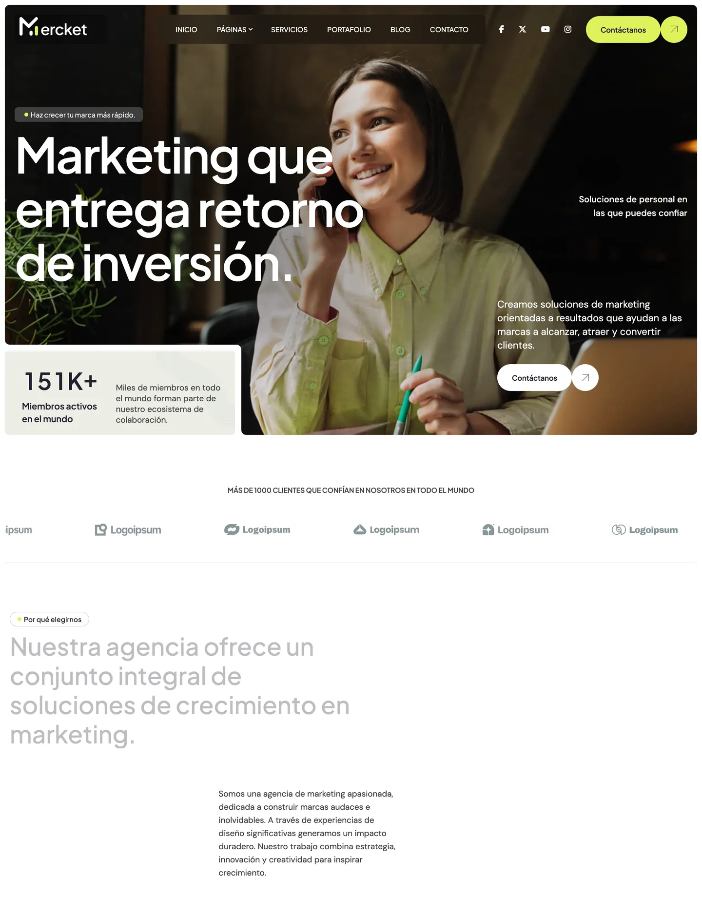 Plantilla de página web para tecnología