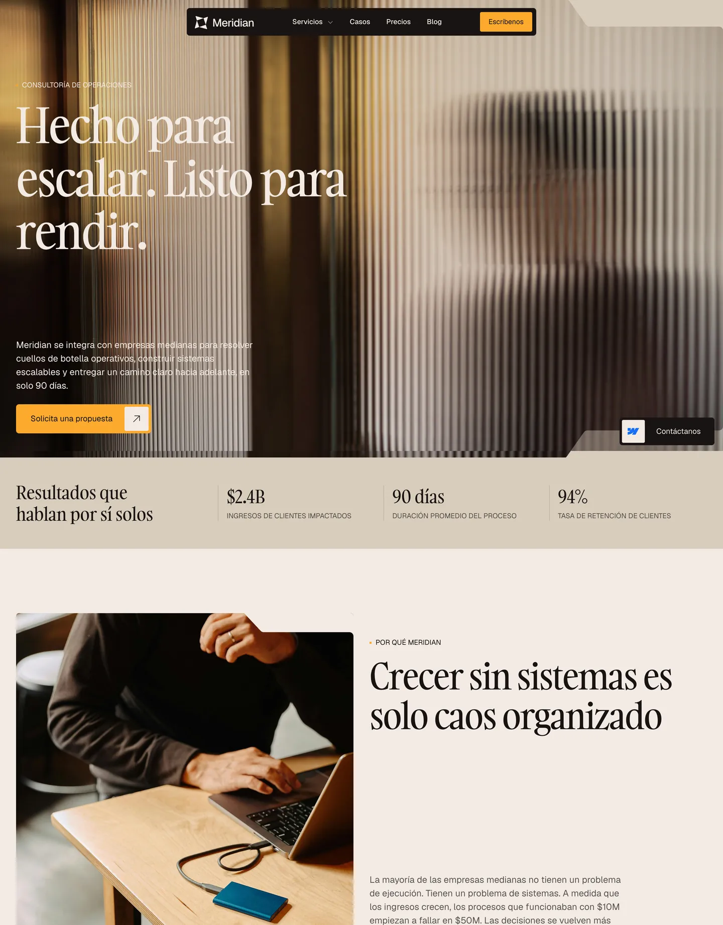 Plantilla de página web para consultoría y coaching