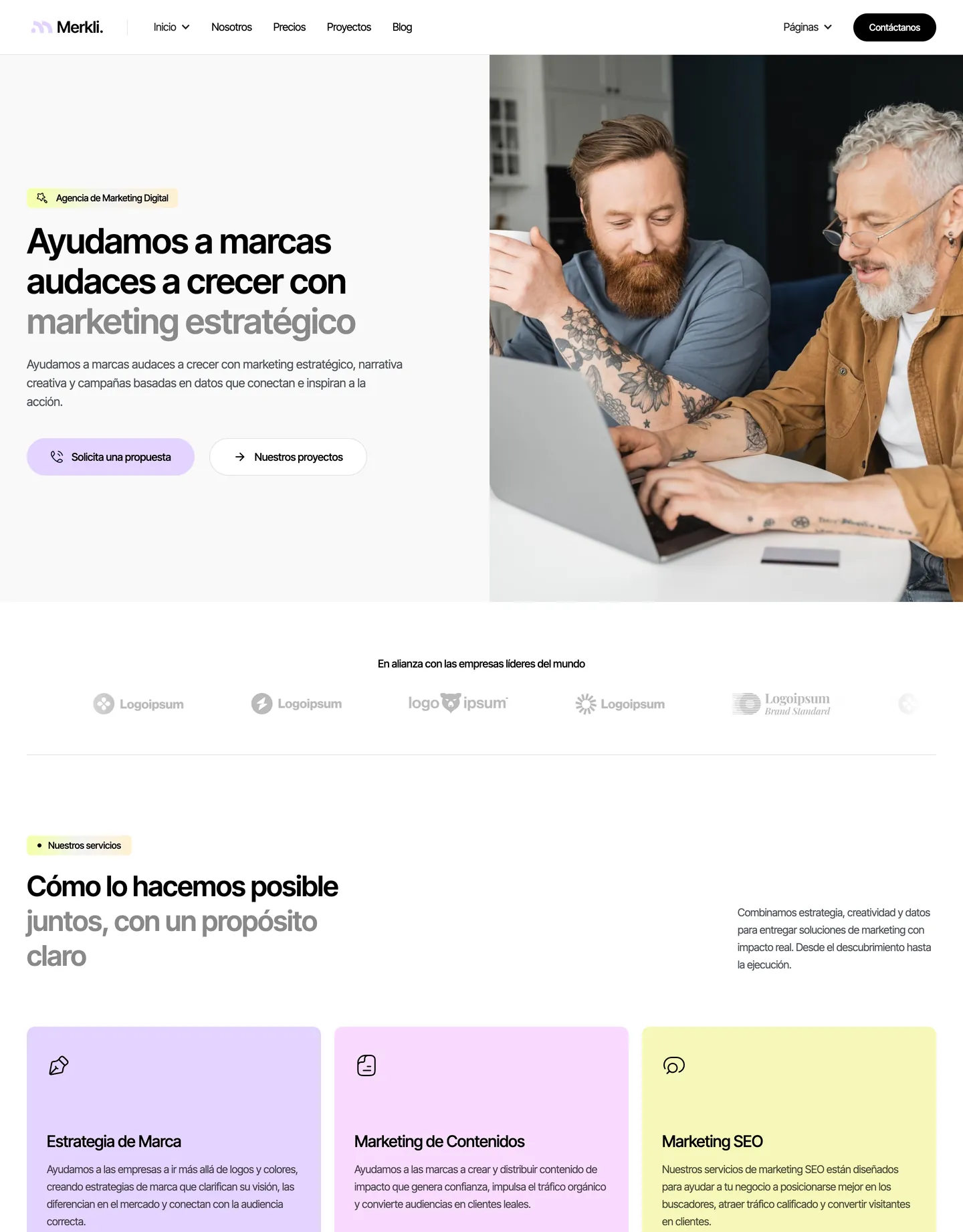 Plantilla de página web para tecnología
