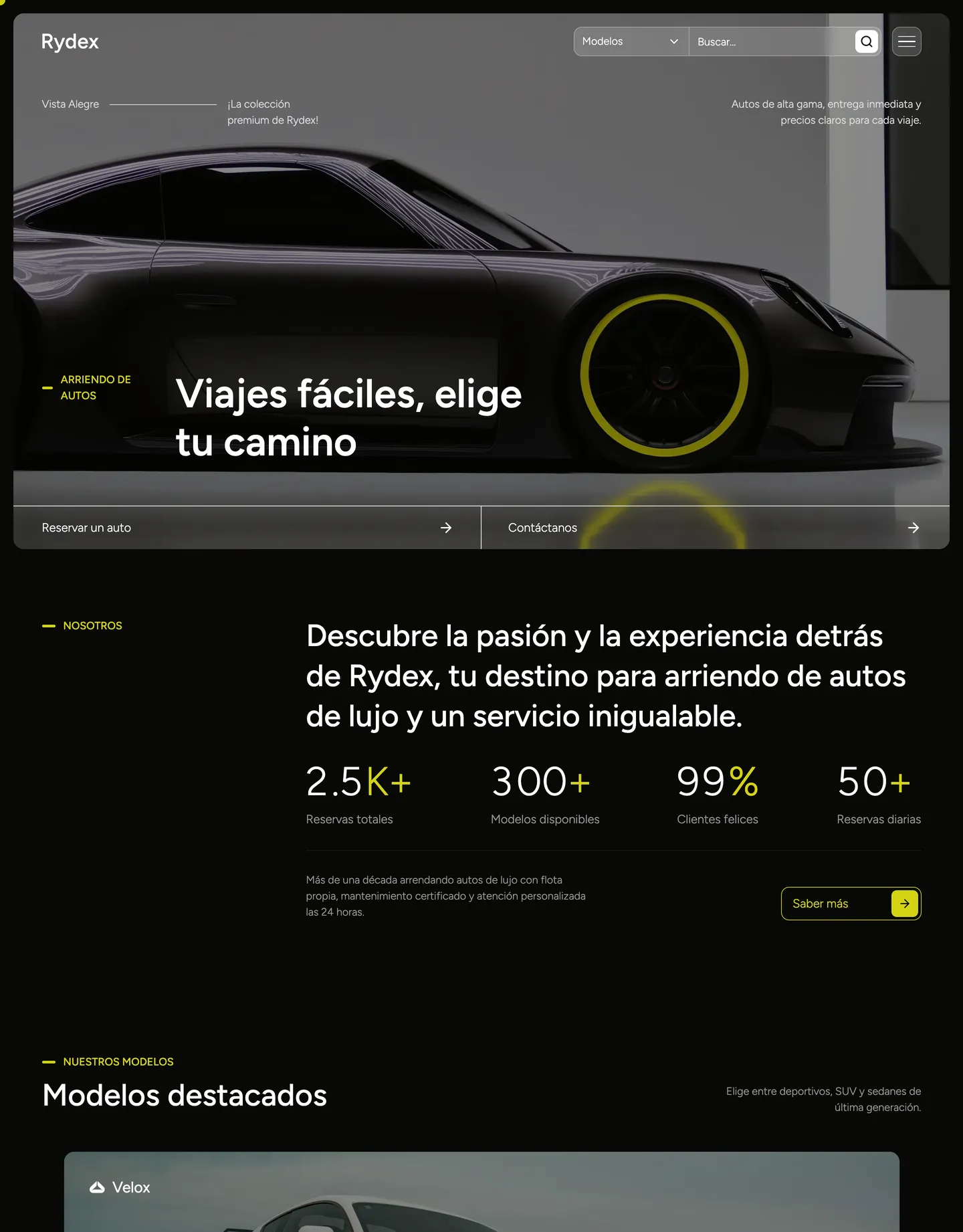 Plantilla de página web para transporte