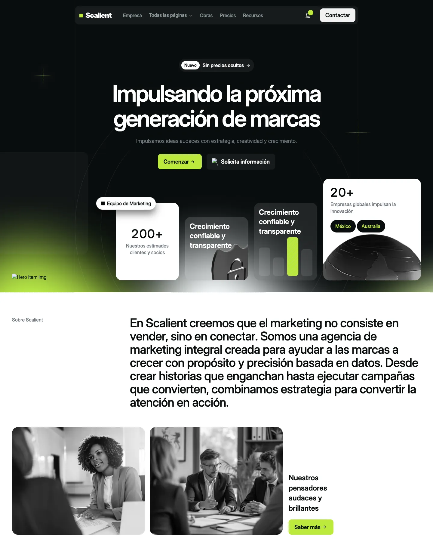 Plantilla de página web para tecnología