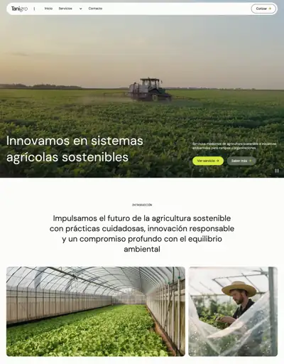 Plantilla de página web para medio ambiente